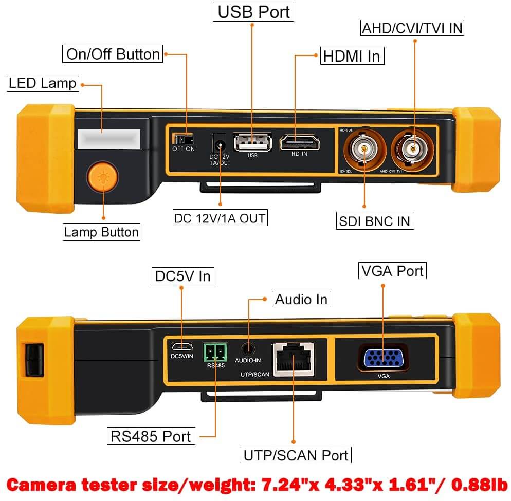 Wsdcam inch Camera Tester 3200-Plus