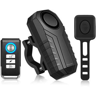 Besufy Bicycle Bike Anti-Theft Security Alarm Lock Sound Alert with Remote  Control 